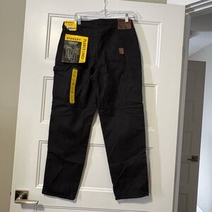 Stanley Men's Fleece Lined Cargo Pants Nwt Black